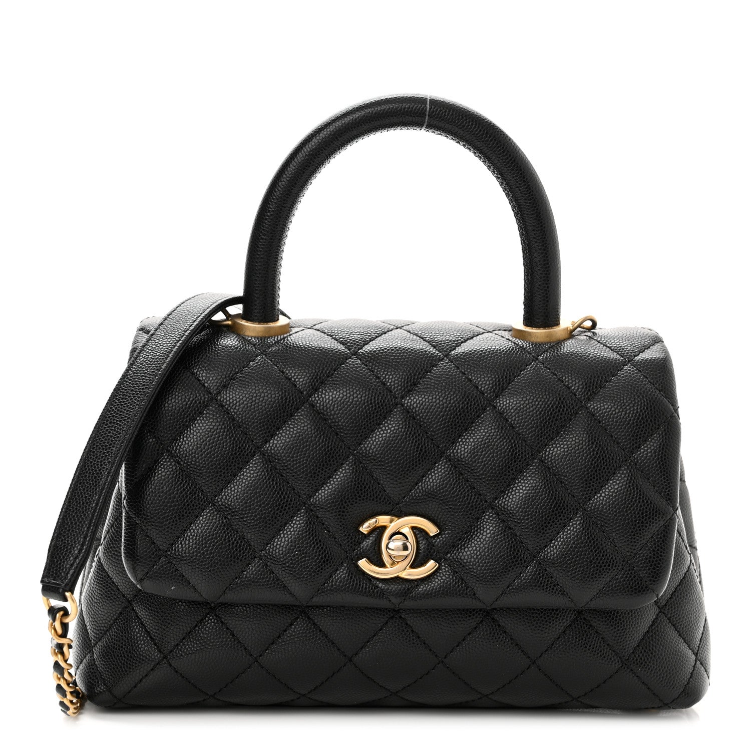 Chanel Caviar Quilted Mini Coco Handle Flap Black 1 of 10