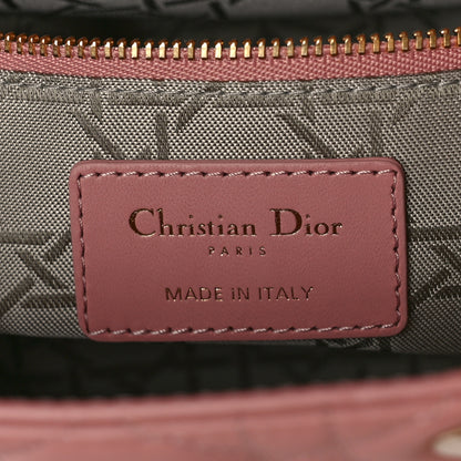 Christian Dior Lambskin Cannage Small My ABCDior Lady Dior Antique Pink 6 of 8
