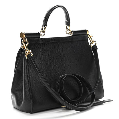 Dolce & Gabbana Dauphine Medium Miss Sicily Satchel Black 3 of 10