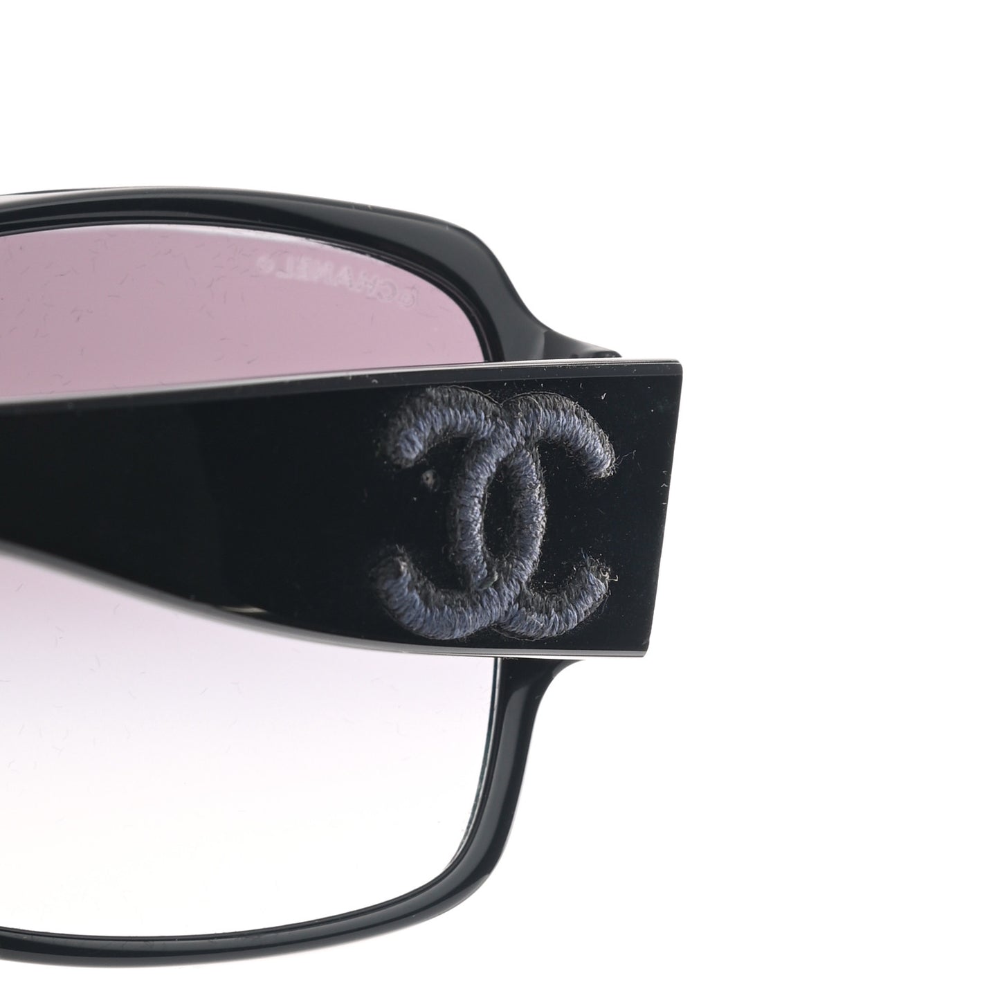 Acetate Shield Sunglasses 5449-A Black