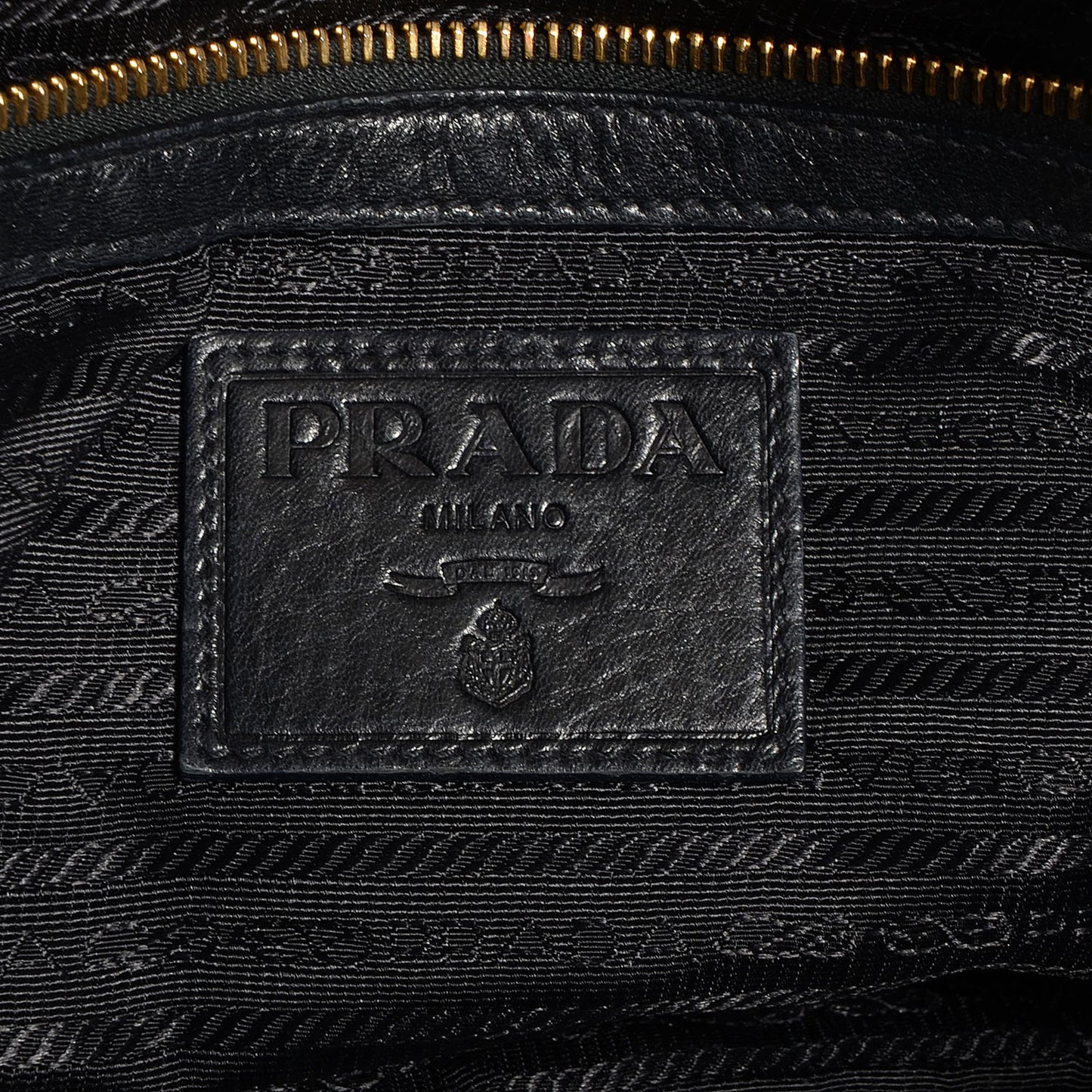 Cervo Gaufre Satchel Nero Black