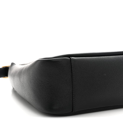 Saint Laurent Smooth Calfskin Small Le 5 A 7 Soft Hobo Black 9 of 10