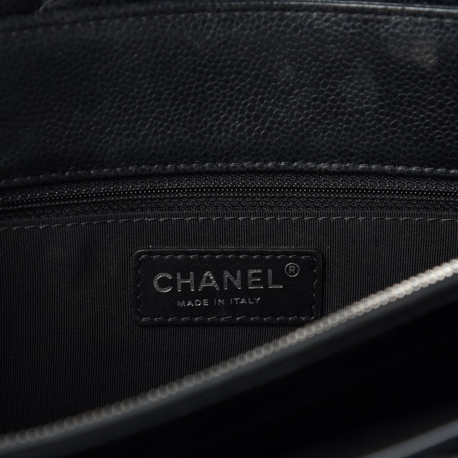 Chanel Caviar Quilted City Shopping Tote Black 8 of 10