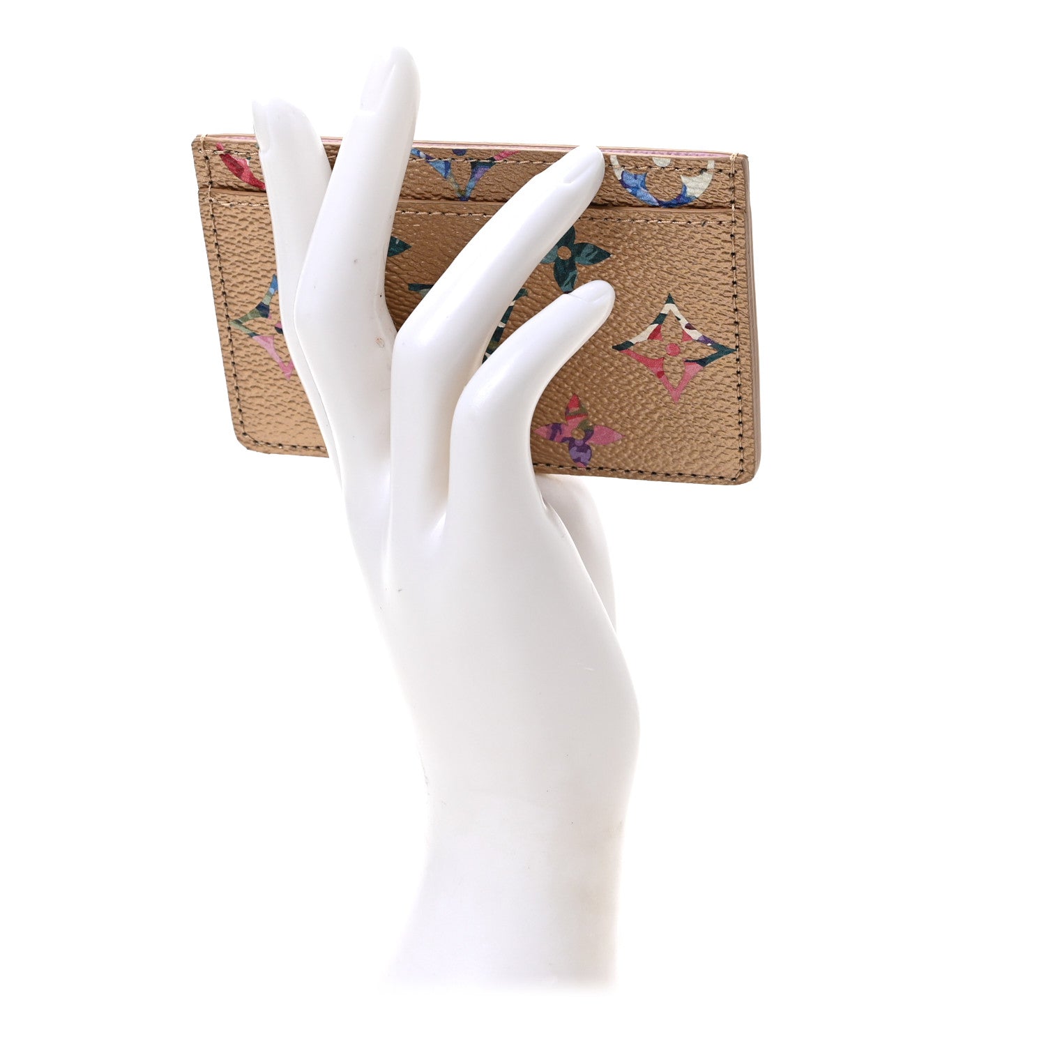 Louis Vuitton Metallic Monogram LV Garden Card Holder Gold 2 of 6