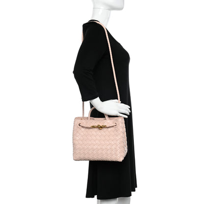 Bottega Veneta Nappa Intrecciato Small Andiamo Shoulder Bag Nude 2 of 10