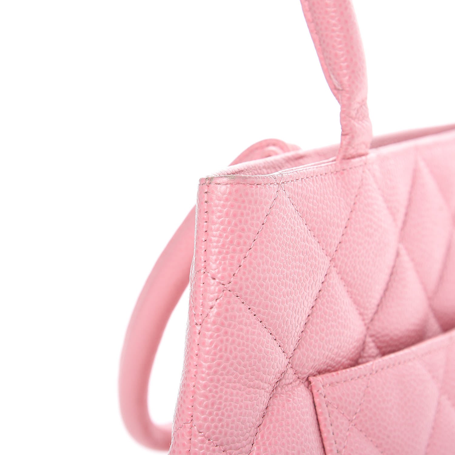 Chanel Caviar Quilted Medallion Tote Light Pink 12 of 15