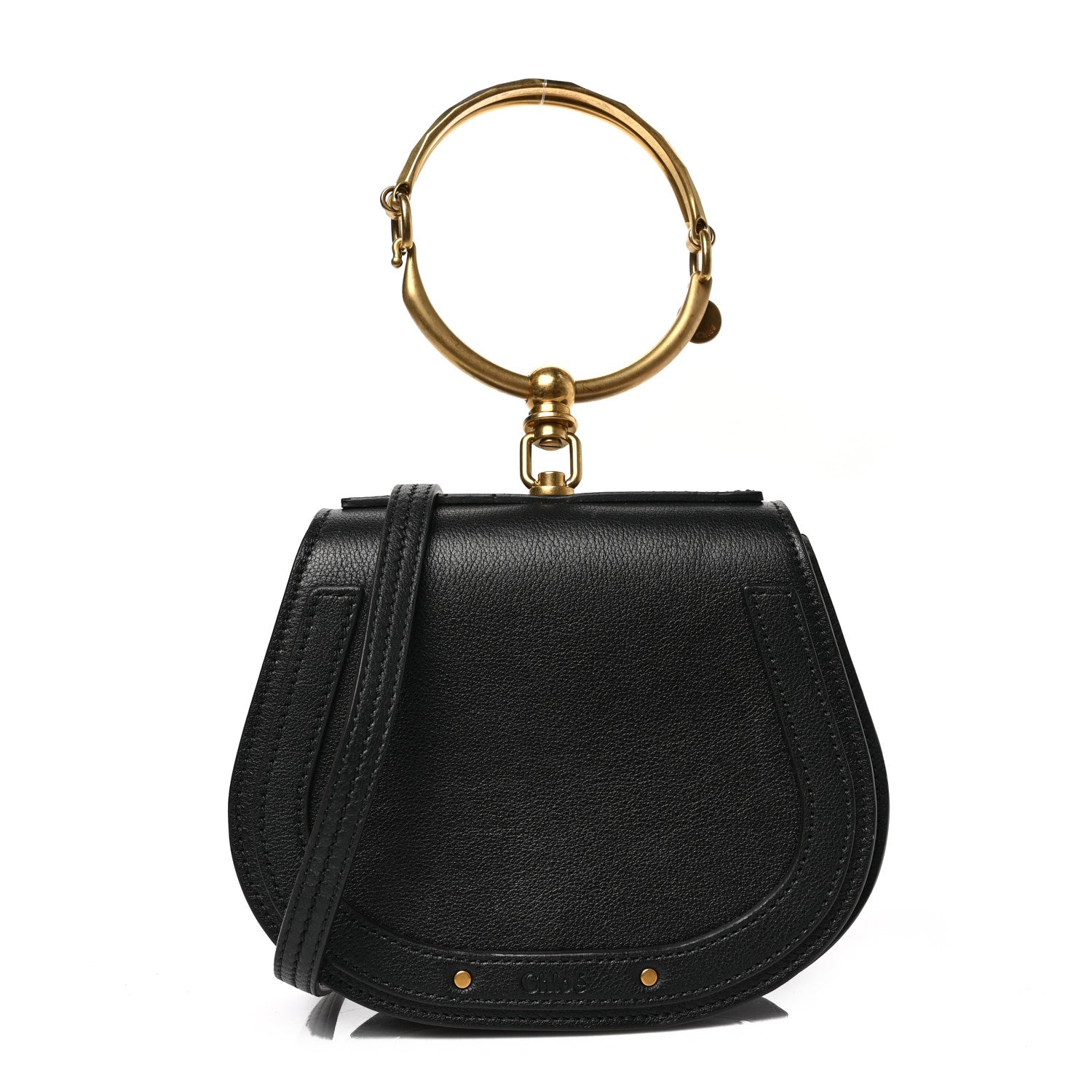 Chloe Calfskin Small Nile Bracelet Bag Black 1 of 9