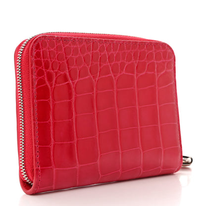 Louis Vuitton Crocodile Zippy Coin Purse Pink 3 of 7