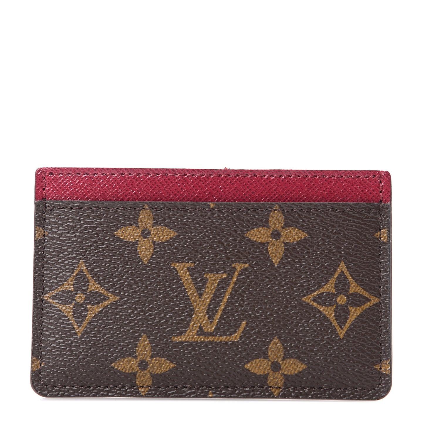 Monogram Card Holder Fuchsia