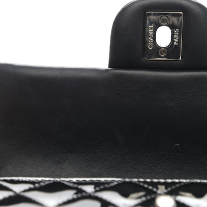 Chanel Patent Calfskin Quilted Mini Rectangular Flap Black 10 of 11