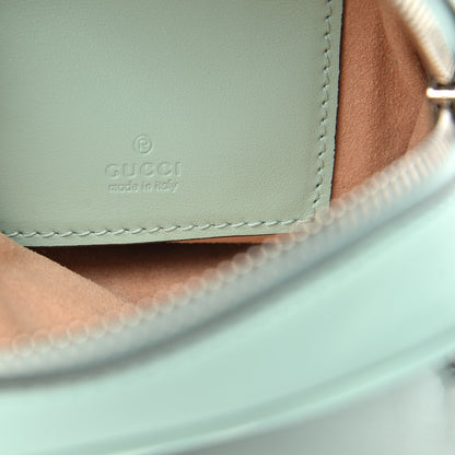 Gucci Calfskin Matelasse Mini GG Marmont Crossbody Bag Water Green 6 of 10