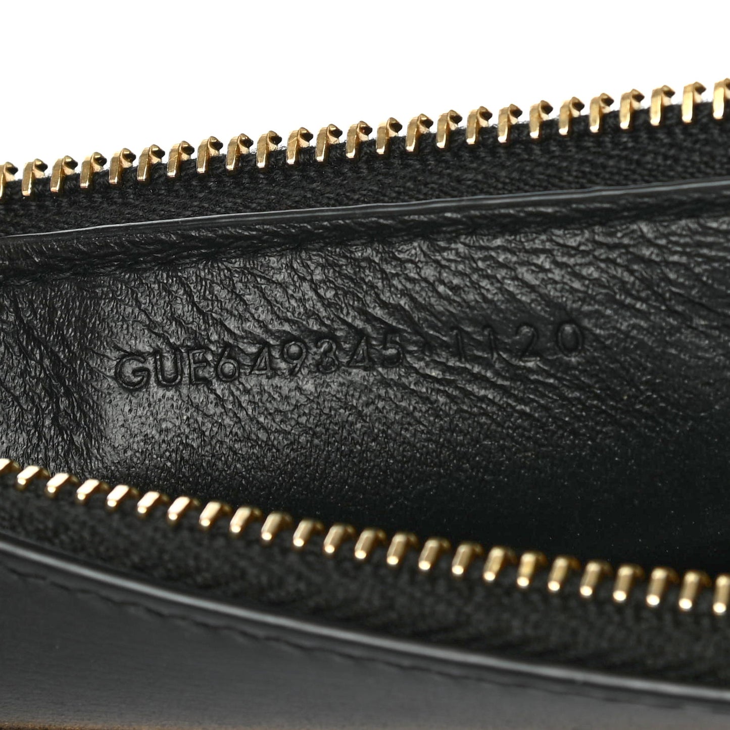Grained Calfskin Monogram 5 Fragments Zip Pouch Bill Clip Card Holder Black