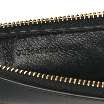 Saint Laurent Grained Calfskin Monogram 5 Fragments Zip Pouch Bill Clip Card Holder Black 7 of 7
