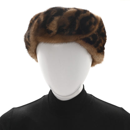 Fendi Mink Fur FF Logo Headband M Tobacco 2 of 6