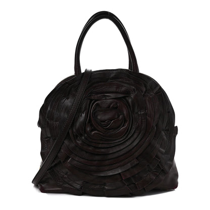 Valentino Garavani Nappa Petale Dome Bag Burgundy 1 of 13