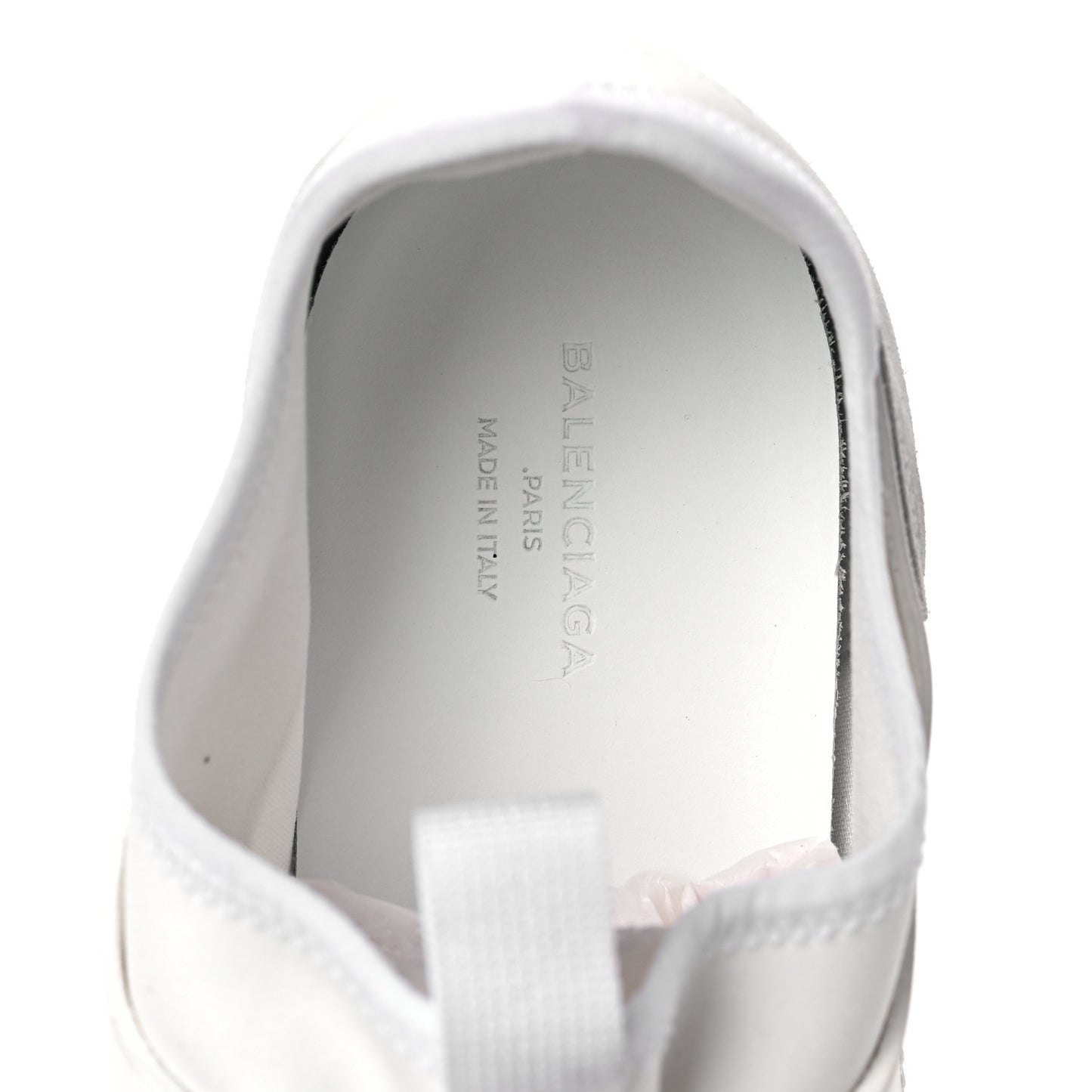 Mesh Calfskin Neoprene Womens Race Runner Sneakers 40 White