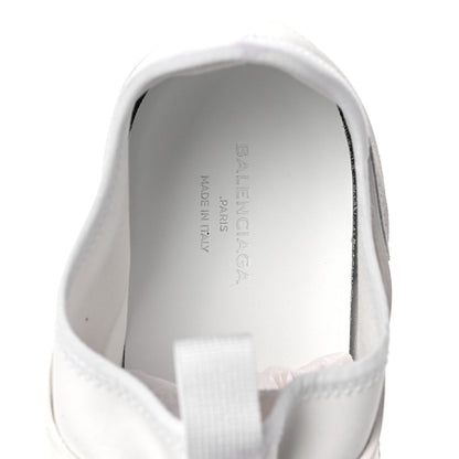 Balenciaga Mesh Calfskin Neoprene Womens Race Runner Sneakers 40 White 7 of 10