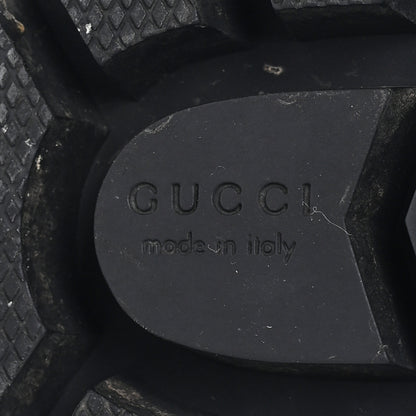 Gucci Nappa Frances GG Matelasse Platform Combat Boots 39 Black 7 of 9