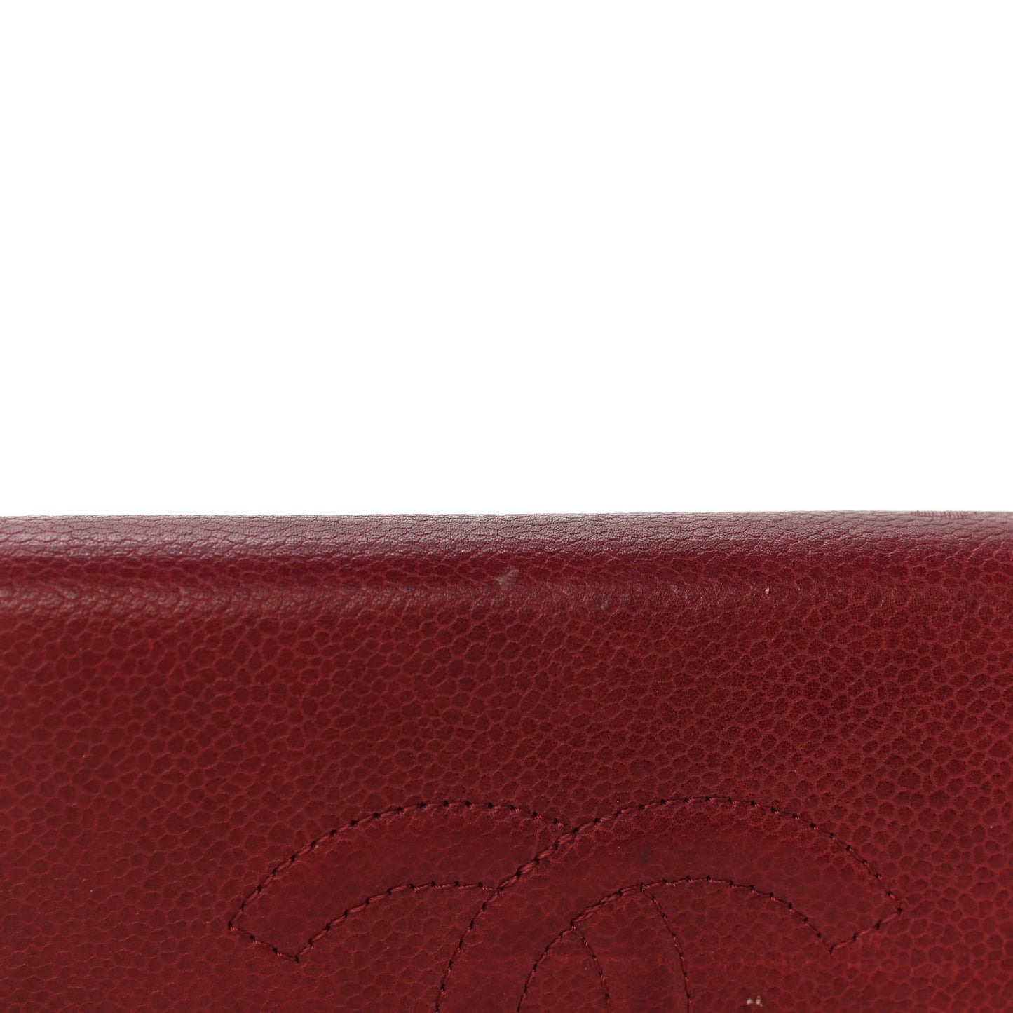 Caviar Timeless CC Yen Wallet Bordeaux