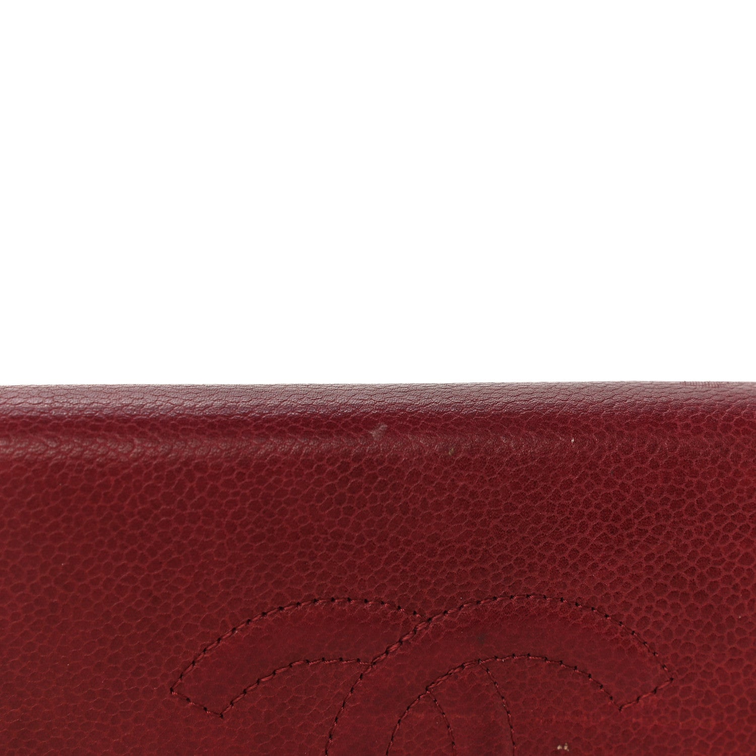 Chanel Caviar Timeless CC Yen Wallet Bordeaux 21 of 22