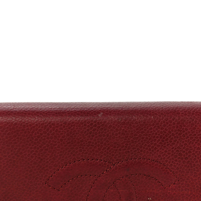 Chanel Caviar Timeless CC Yen Wallet Bordeaux 21 of 22