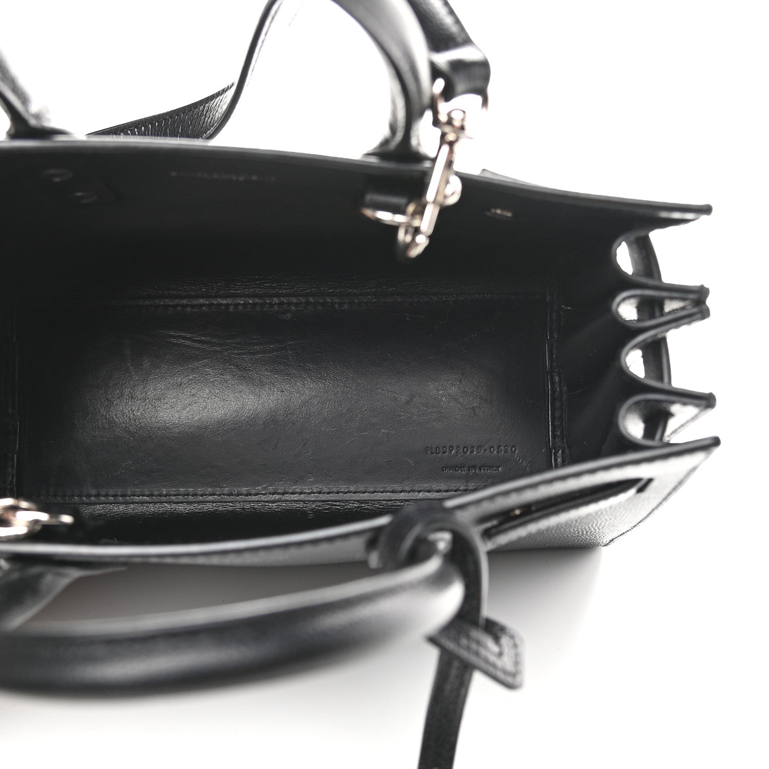 Saint Laurent Grained Calfskin Nano Sac De Jour Black 5 of 10