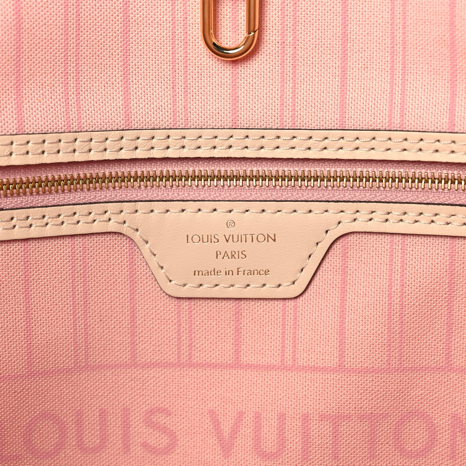 Louis Vuitton Damier Azur Braided Neverfull MM Pink 6 of 9