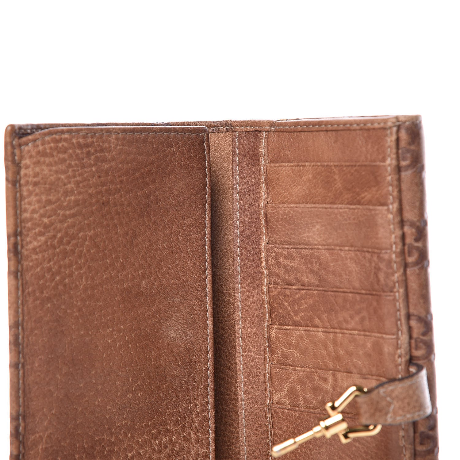 Gucci Guccissima Jackie Continental Wallet Natural Brown 11 of 14