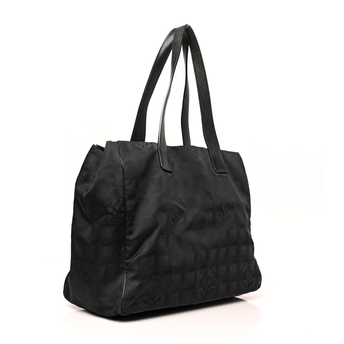 Nylon Medium Travel Tote Black