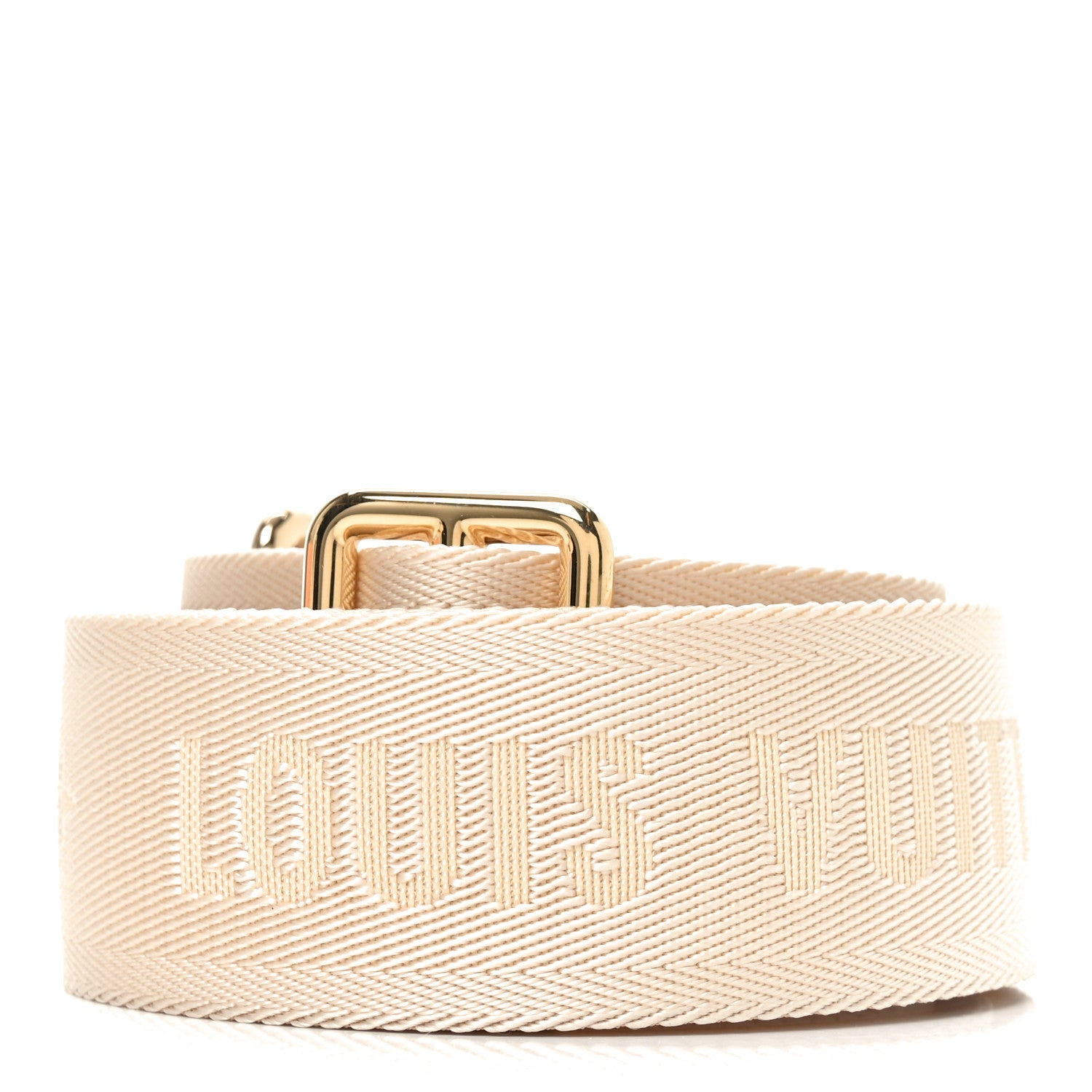 Louis Vuitton Jacquard Monogram Adjustable Shoulder Strap New Creme 2 of 3