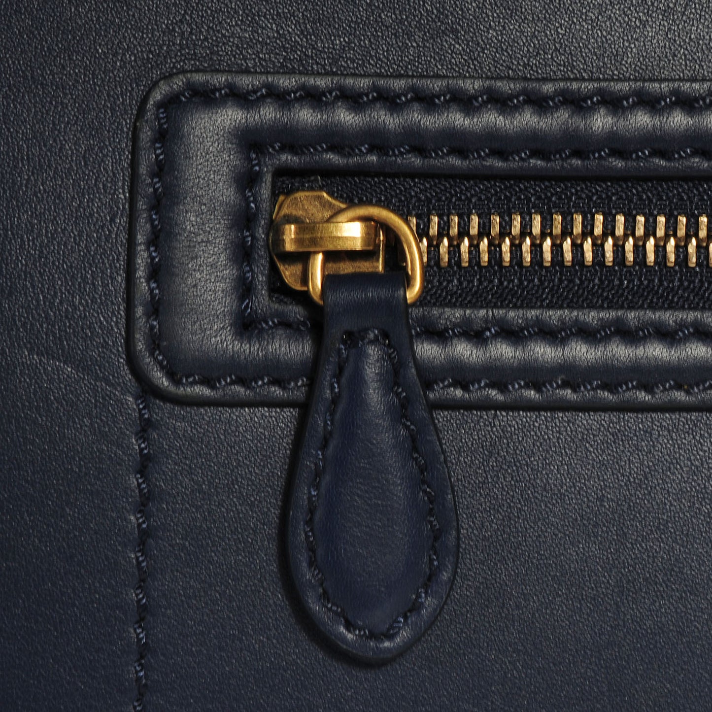 Smooth Calfskin Mini Luggage Ink Blue