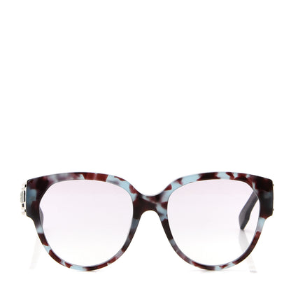 Christian Dior Acetate DiorID2 Sunglasses Blue Tortoise 3 of 7