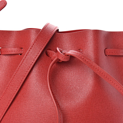 Mansur Gavriel Saffiano Mini Mini Bucket Bag Flamma Flamma 10 of 10