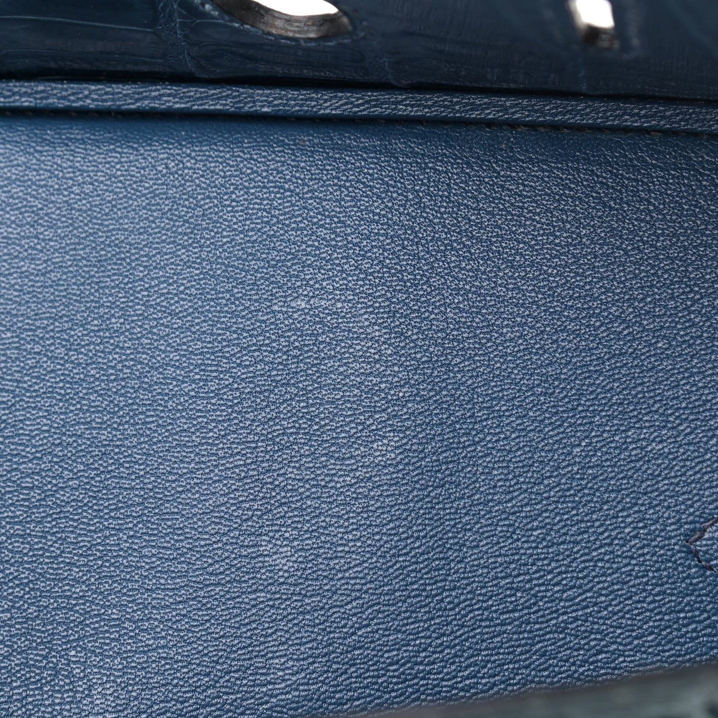 Shiny Porosus Crocodile Birkin 35 Bleu Roi
