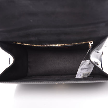 Valentino Garavani Patent Monochrome Large Glam Lock Rockstud Flap Black 5 of 10
