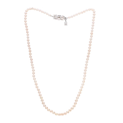 Mikimoto 18K White Gold Akoya Pearl 3.5mm Strand Necklace 3 of 5