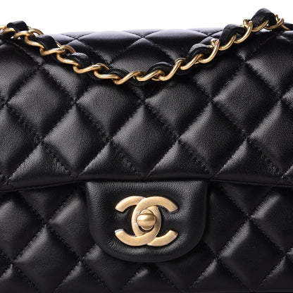 Chanel Lambskin Quilted Mini Rectangular Flap Black 11 of 11