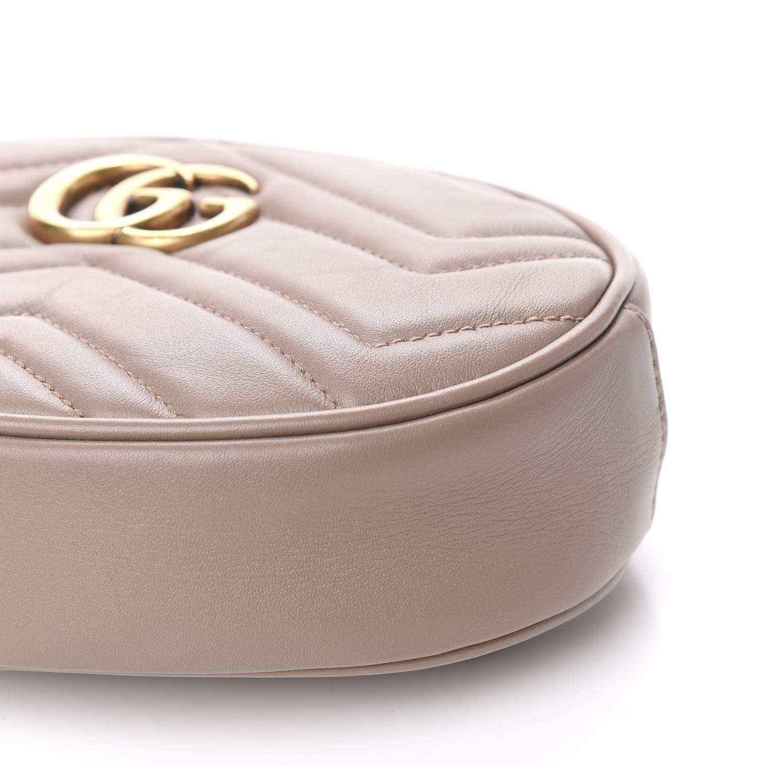 Gucci Calfskin Matelasse GG Marmont Belt Bag 95 38 Porcelain Rose 9 of 12