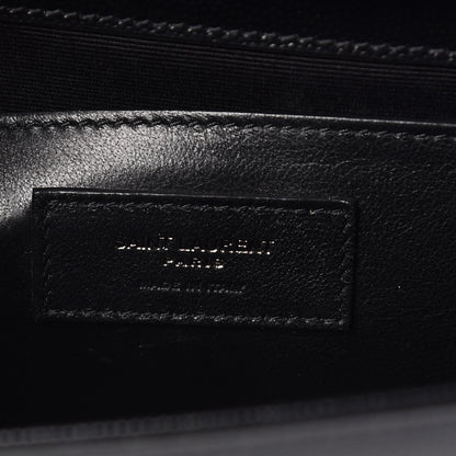 Saint Laurent Grain De Poudre Small Monogram Kate Satchel Black 7 of 10