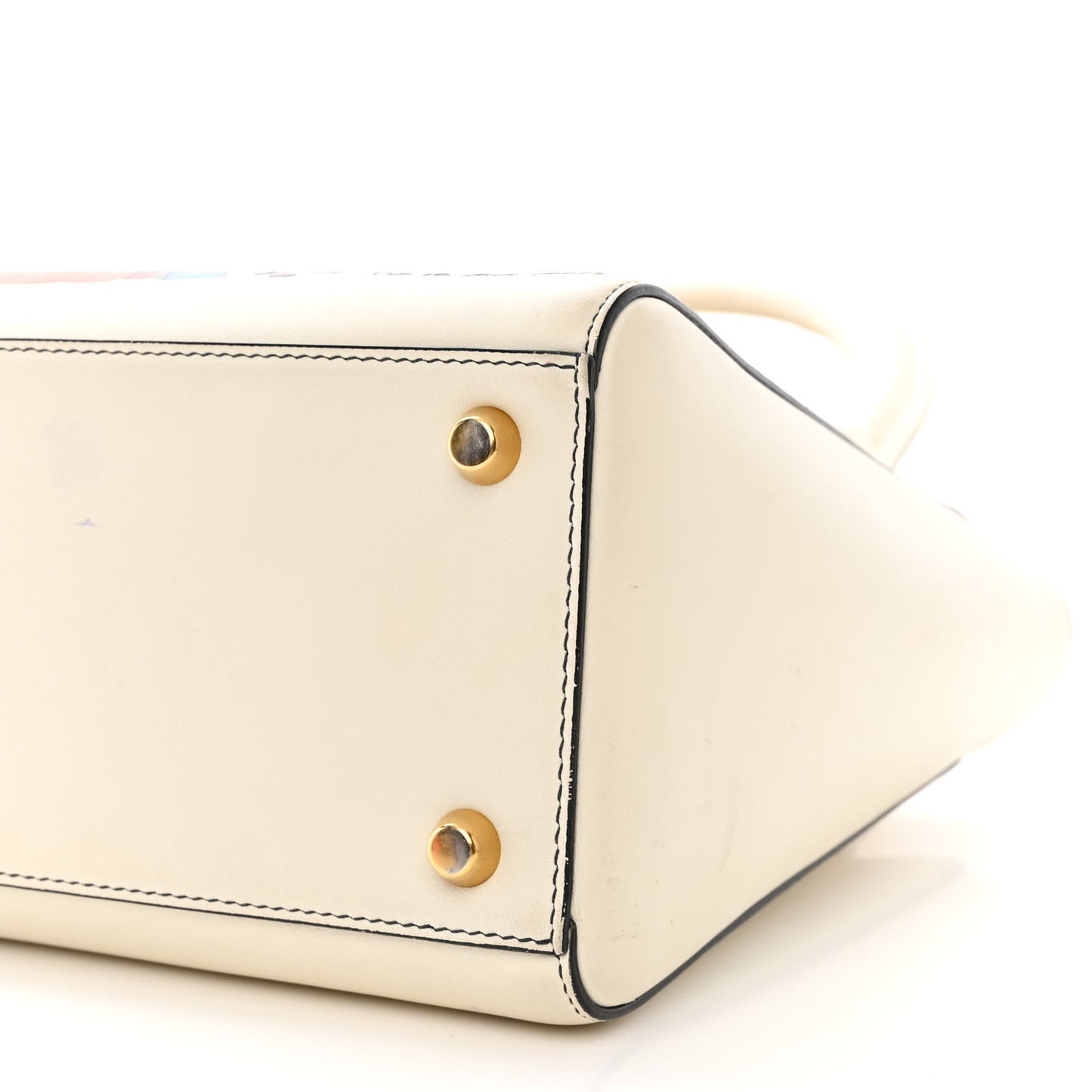 Calfskin Niki De Saint Phalle Medium Supple Lady Dior Off White