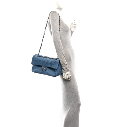 Chanel Denim Small Souplissimo Maxi Flap Blue 2 of 11