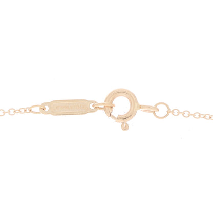 Tiffany 18K Rose Gold Diamond Mini Victoria Key Pendant Necklace 4 of 6