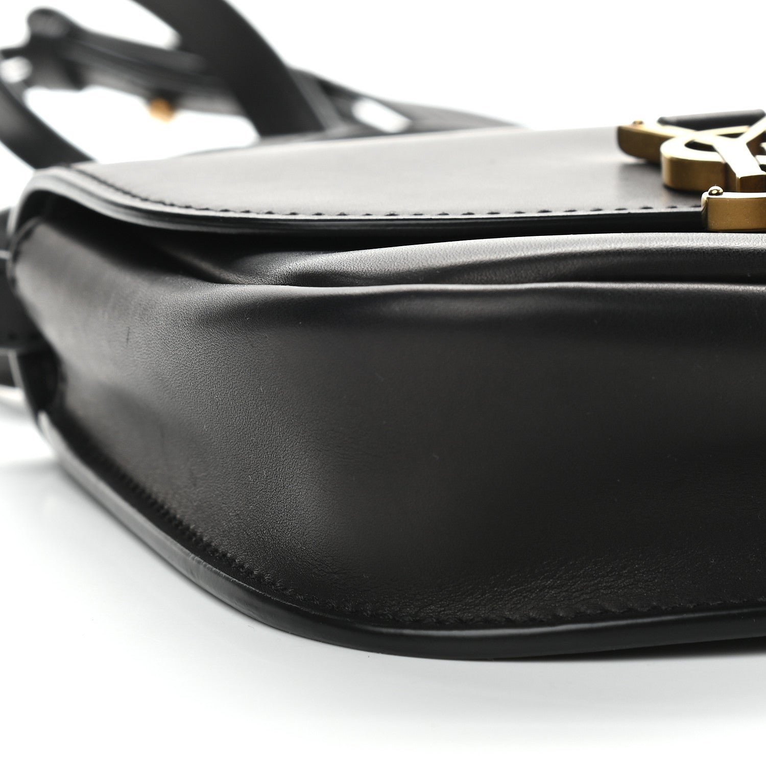 Saint Laurent Smooth Calfskin Classic Monogram Small Kaia Satchel Black 7 of 8