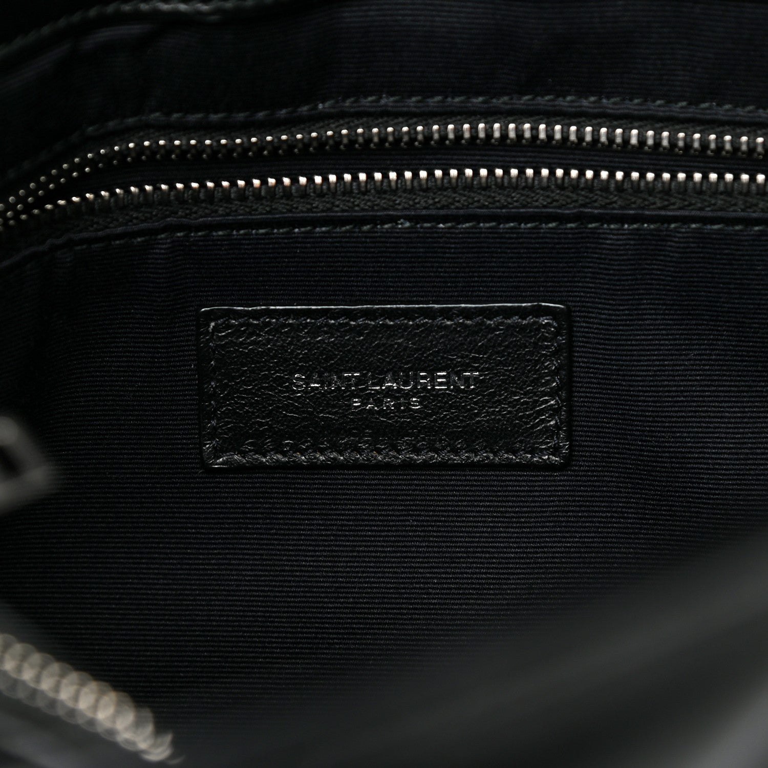 Saint Laurent Calfskin Y Quilted Monogram Medium Loulou Chain Satchel Black 6 of 11