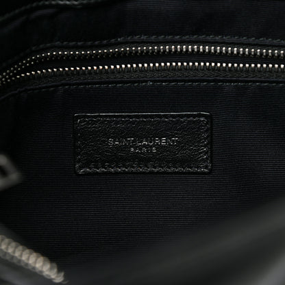 Saint Laurent Calfskin Y Quilted Monogram Medium Loulou Chain Satchel Black 6 of 11