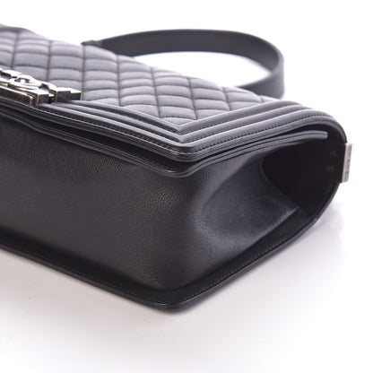 Chanel Calfskin Quilted Medium Boy Flap Black 8 of 9