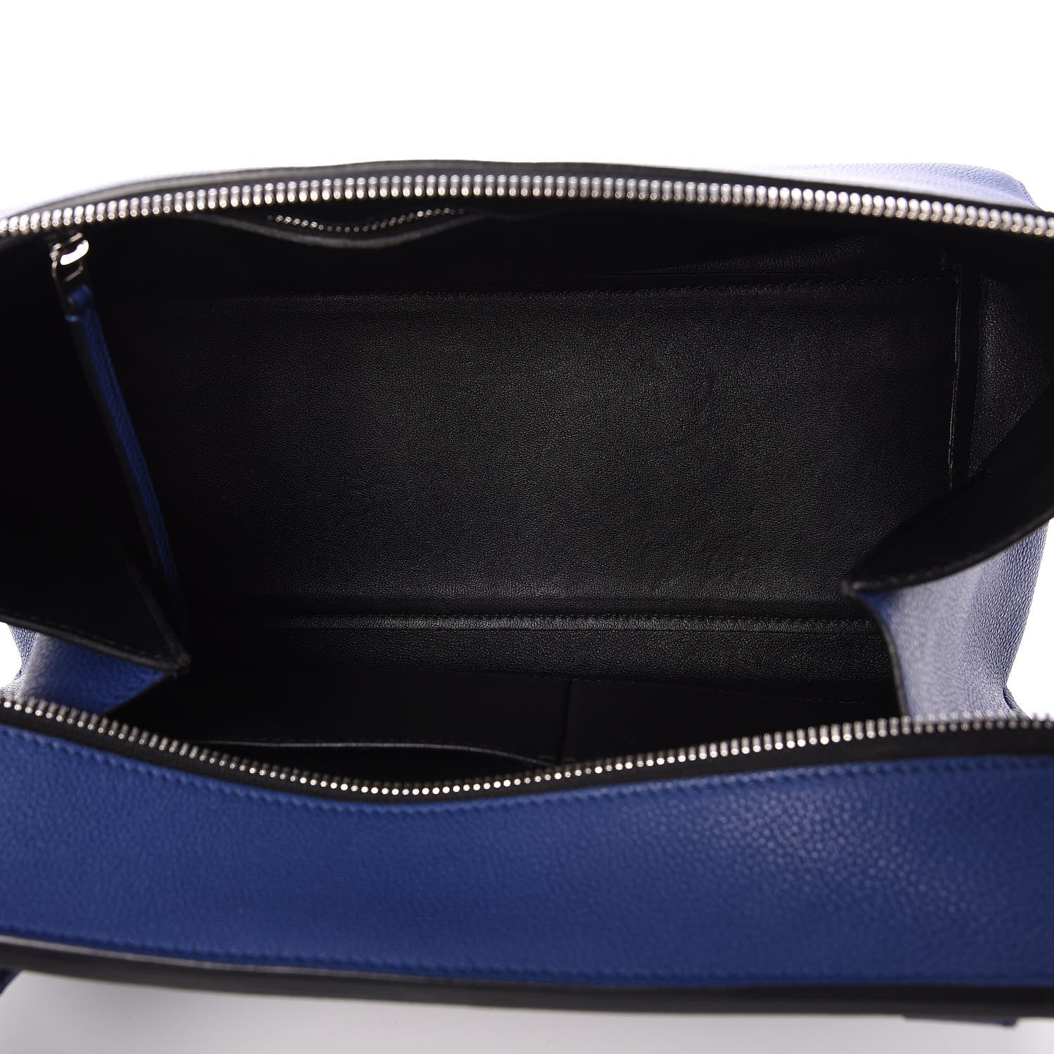 Celine Drummed Calfskin Small Edge Shoulder Bag Indigo 5 of 7
