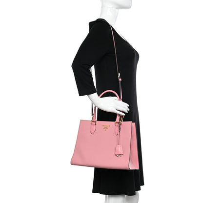 Prada Saffiano Soft Calfskin Tote Pesco 3 of 14