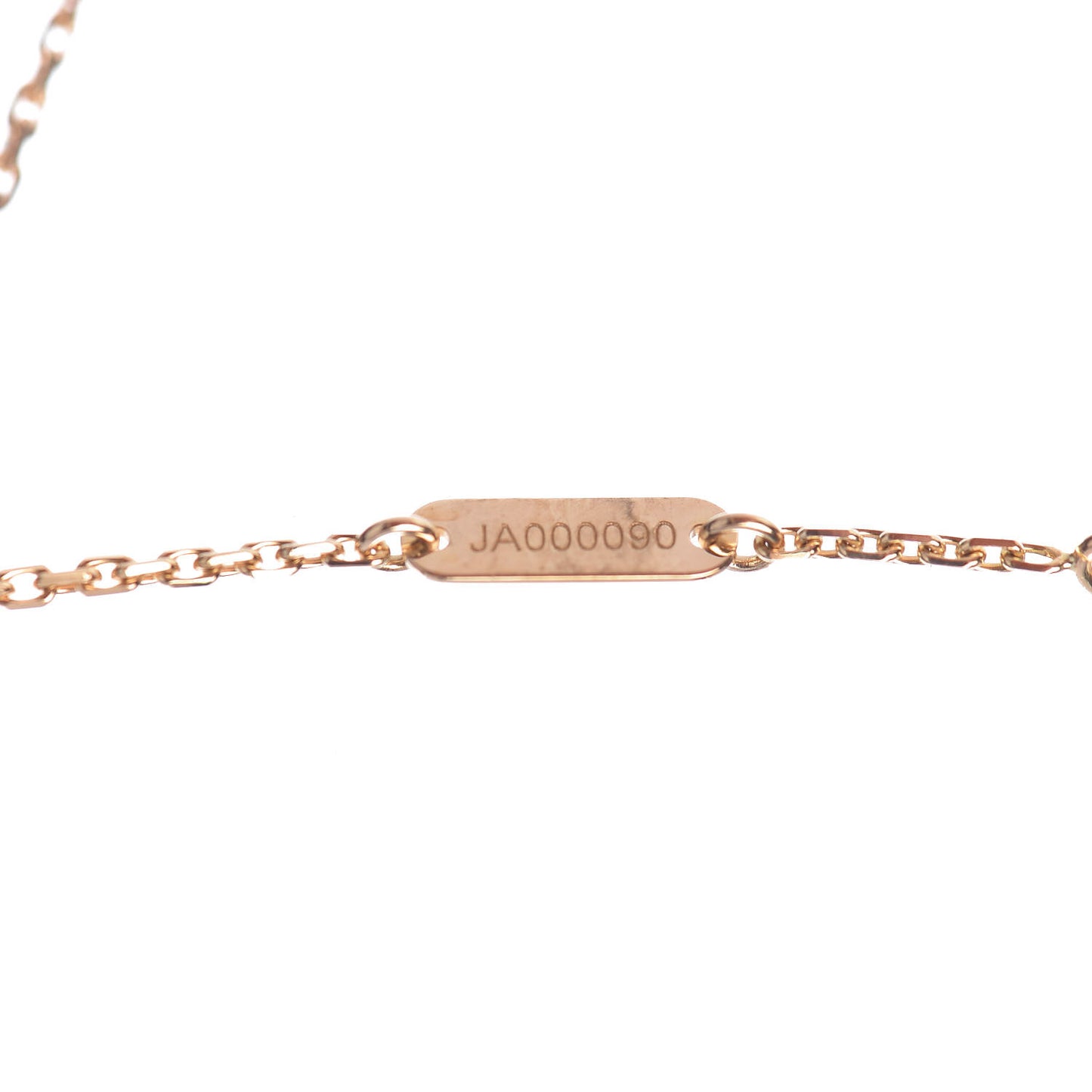18K Yellow Gold Mother of Pearl Vintage Alhambra Pendant Necklace