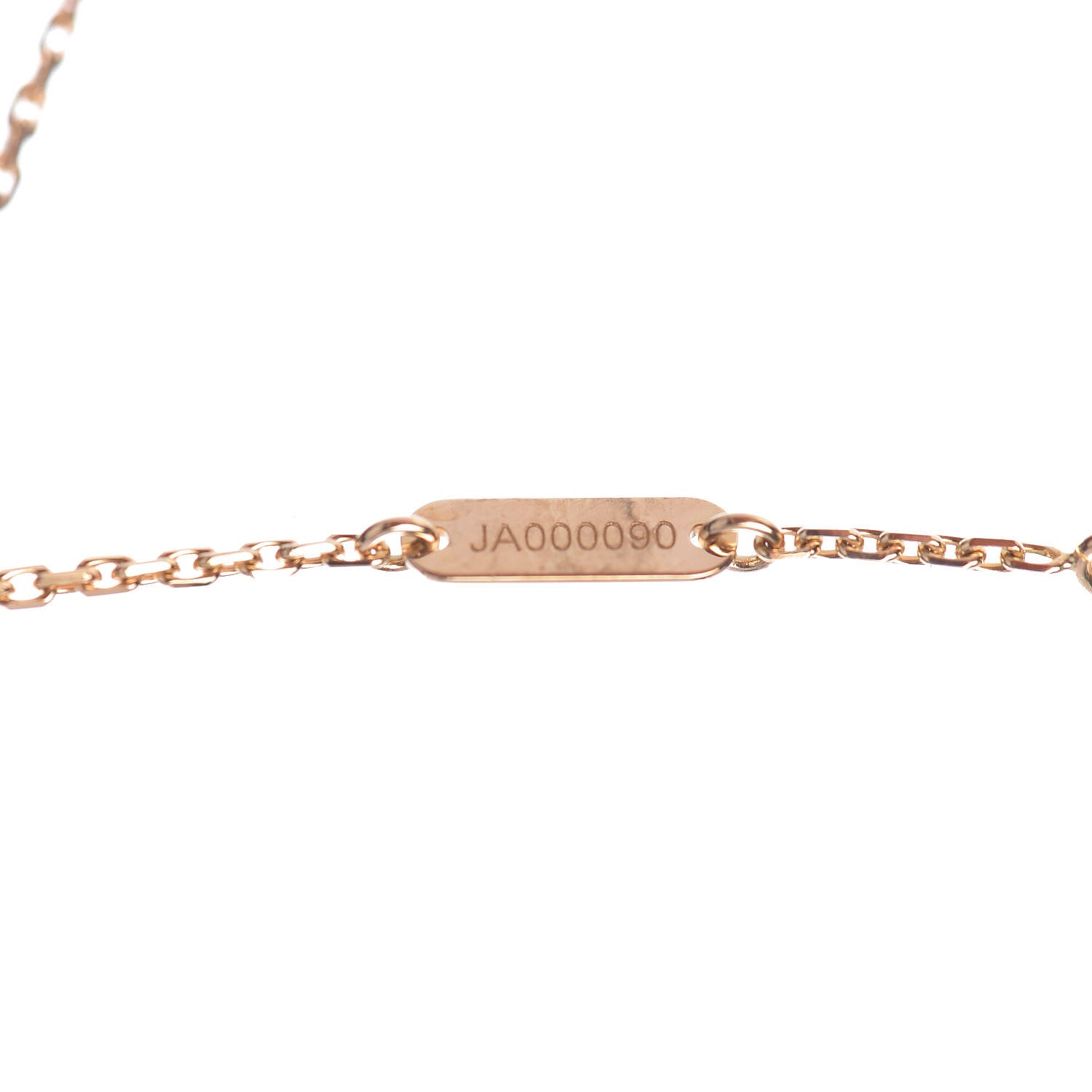 Van Cleef & Arpels 18K Yellow Gold Mother of Pearl Vintage Alhambra Pendant Necklace 7 of 8